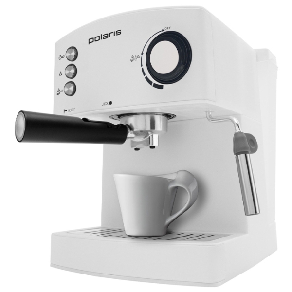 Espressor Polaris PCM1527AE White 850 W, 1.5 l, Bloc termic photo 2