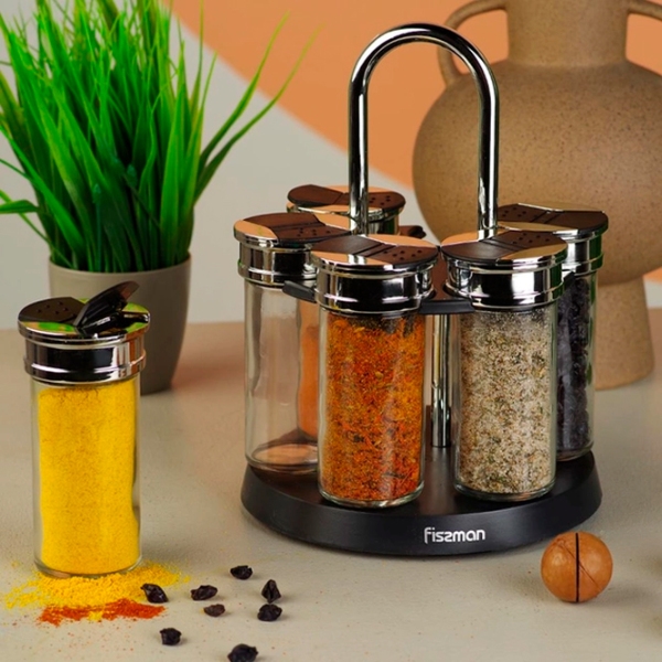 Set pentru condimente Fissman 6433 Transparent  photo 5