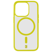Чехол для смартфона Apple iPhone 15 Pro (Pop Mag) Прозрачный Желтый Cellularline, TPU, MagSafe Back