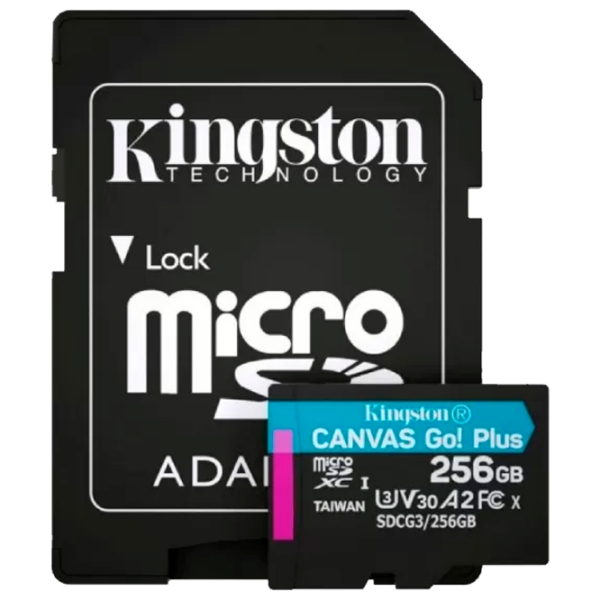 MicroSD Kingston Canvas Go! Plus 256 GB  photo 2