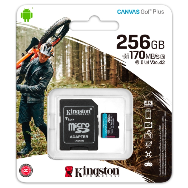 MicroSD Kingston Canvas Go! Plus 256 GB  photo 5