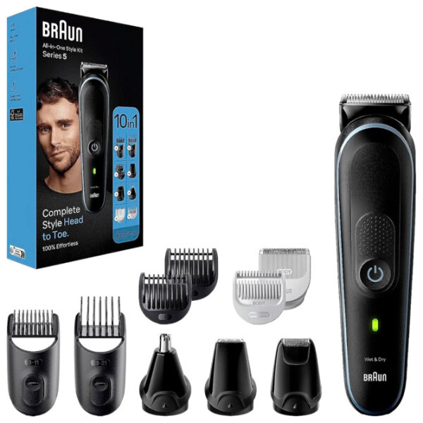 Триммер для лица Braun MGK5445 Черный  photo 2