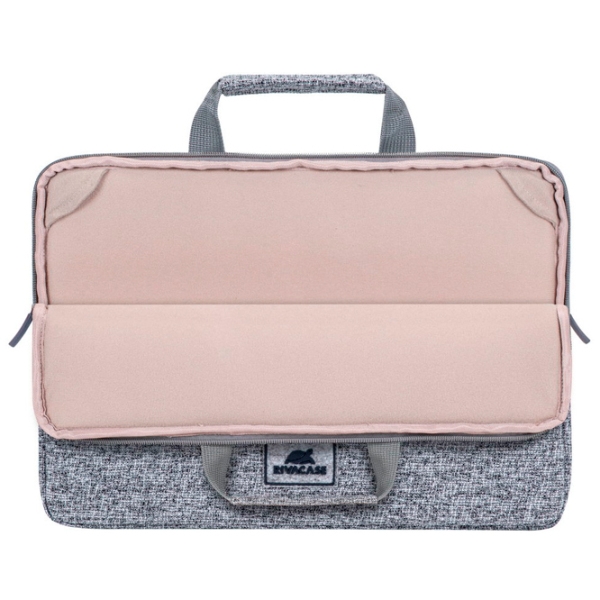 Чехол для ноутбука RivaCase Laptop sleeve with handles 13.3" Grey  photo 7
