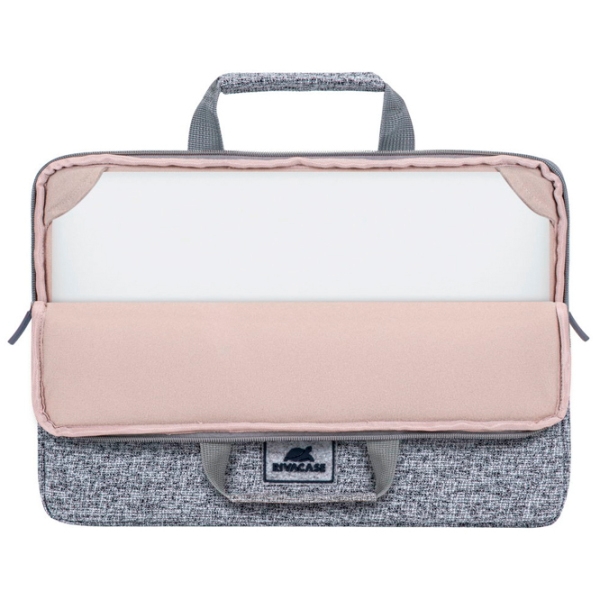 Чехол для ноутбука RivaCase Laptop sleeve with handles 13.3" Grey  photo 8