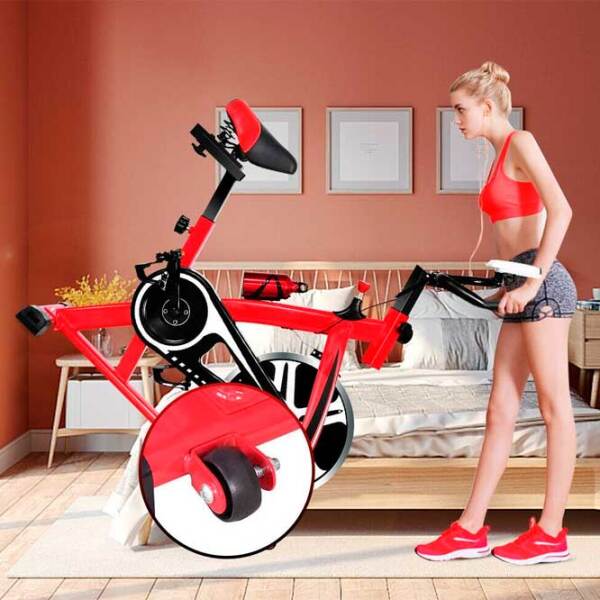 Эллиптический тренажер Costway SP35699 Красный 150 кг photo 3