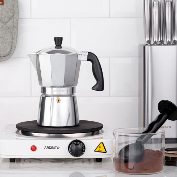 Cafetieră gheizer Ardesto AR0806AG
Inox 240 ml, Aluminiu photo 9