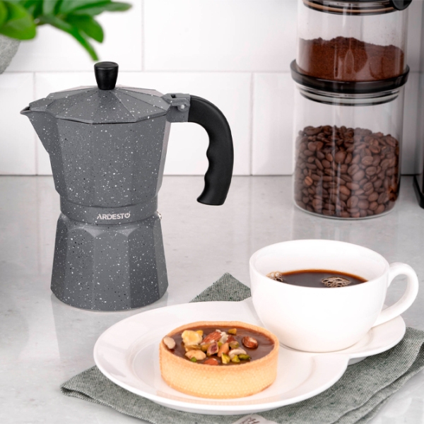 Cafetieră gheizer Ardesto AR0806AGS
Gray 240 ml, Aluminiu photo 8