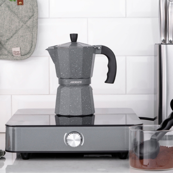 Cafetieră gheizer Ardesto AR0806AGS
Gray 240 ml, Aluminiu photo 9