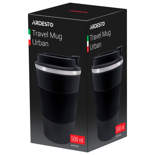 Cană termo Ardesto Urban AR2650TMB Black 500 ml photo 2