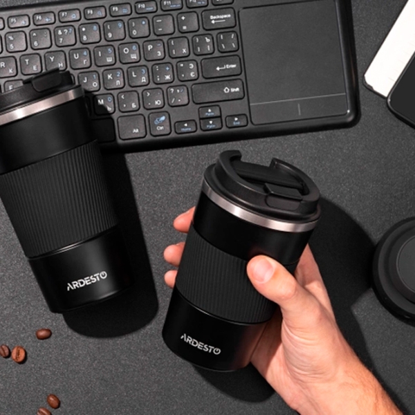 Cană termo Ardesto Urban AR2650TMB Black 500 ml photo 3