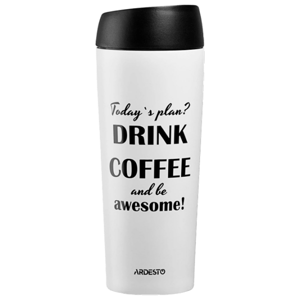 Cană termo Ardesto Coffee Time AR2645DMW Beige 450 ml photo 1