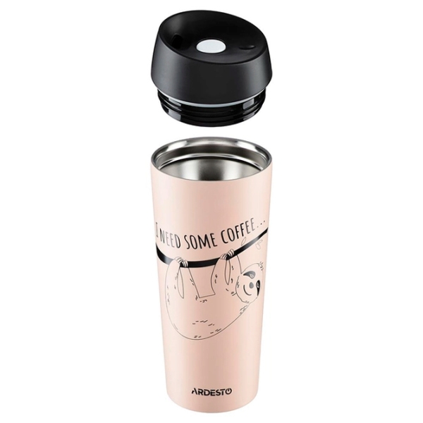 Cană termo Ardesto Coffee Time AR2645DBE Beige 450 ml photo 2