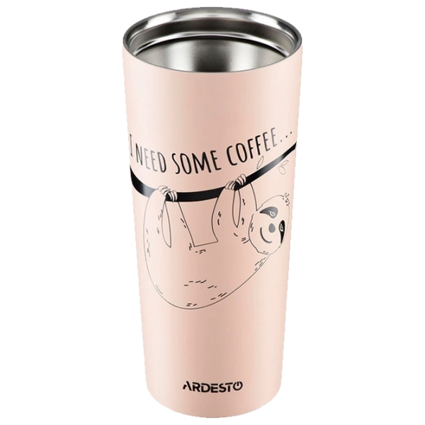 Cană termo Ardesto Coffee Time AR2645DBE Beige 450 ml photo 3