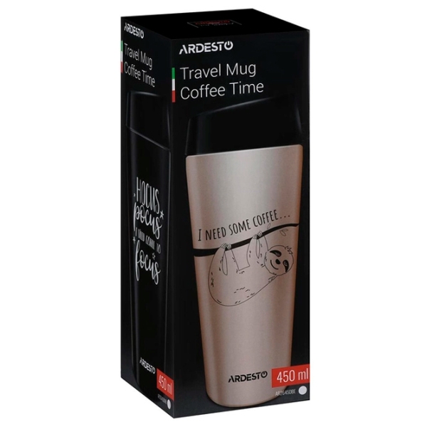 Cană termo Ardesto Coffee Time AR2645DBE Beige 450 ml photo 7