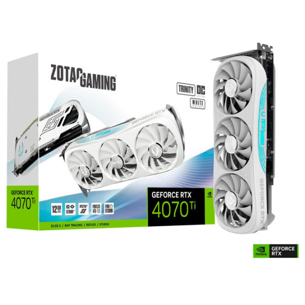 Видеокарта Zotac GeForce RTX 4070 Ti Trinity OC White Edition 12 ГБ  photo 6