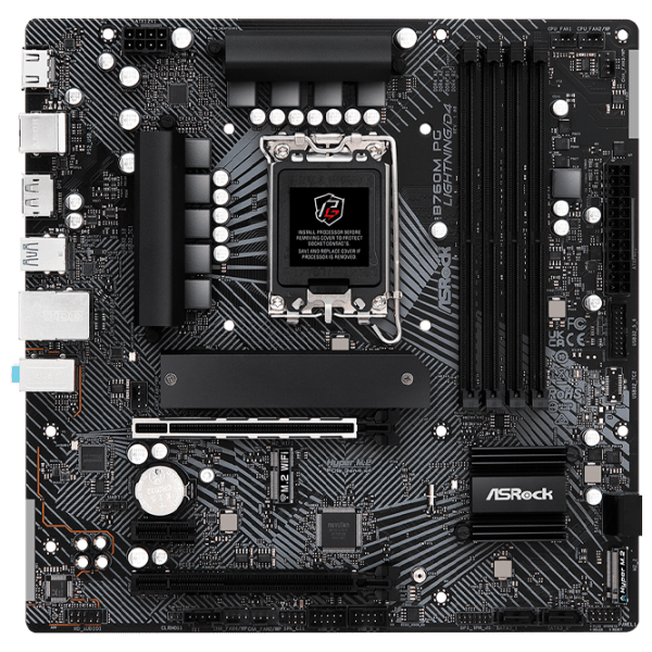 Материнская плата ASRock B760M PG LIGHTNING/ D4 micro ATX  photo 1