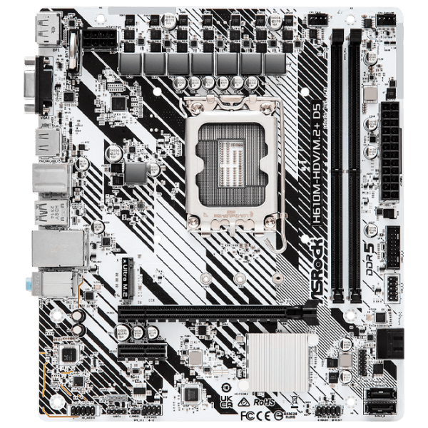 Материнская плата ASRock H610M-HDV/ M.2+ D5 micro ATX  photo 1