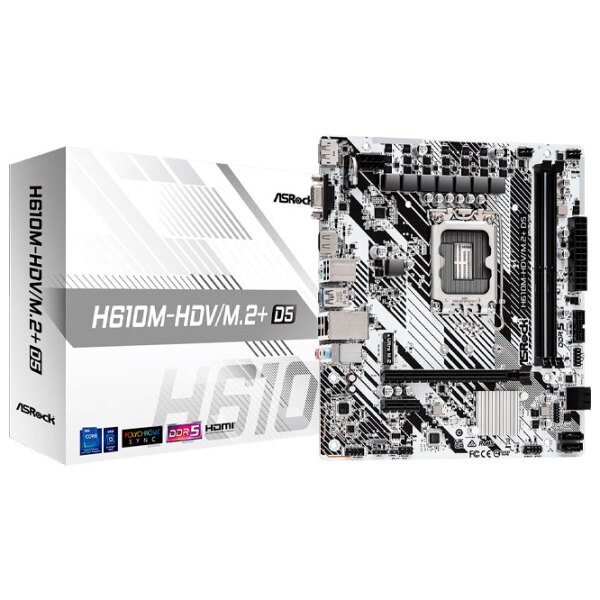Материнская плата ASRock H610M-HDV/ M.2+ D5 micro ATX  photo 4