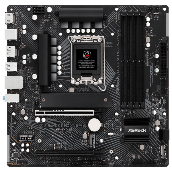 Placă de bază ASRock B760M PG LIGHTNING micro ATX  photo 1
