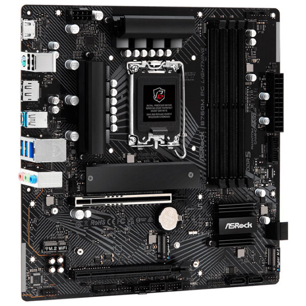 Placă de bază ASRock B760M PG LIGHTNING micro ATX  photo 2