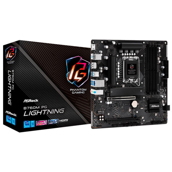 Placă de bază ASRock B760M PG LIGHTNING micro ATX  photo 5