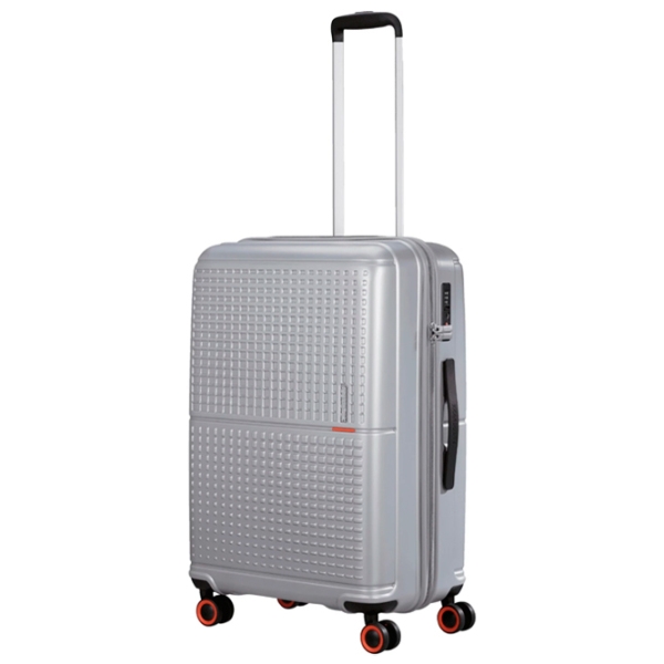 Чемодан American Tourister Geopop Spinner Серебряный Metalic 68л   photo 2