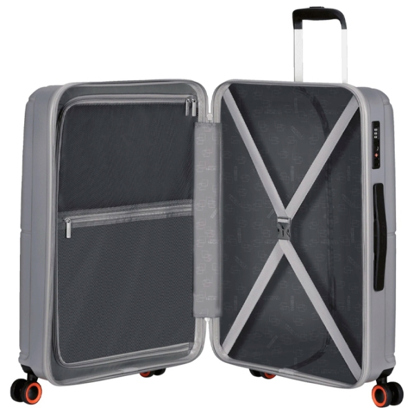 Чемодан American Tourister Geopop Spinner Серебряный Metalic 68л   photo 7