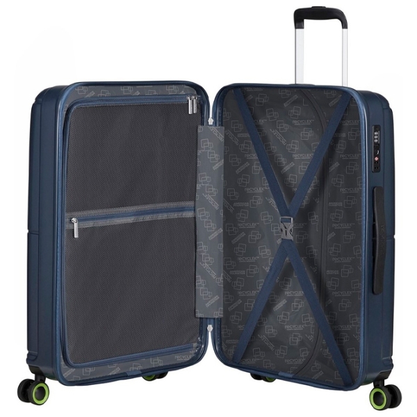 Чемодан American Tourister Geopop Spinner Синий Moon 68л   photo 7