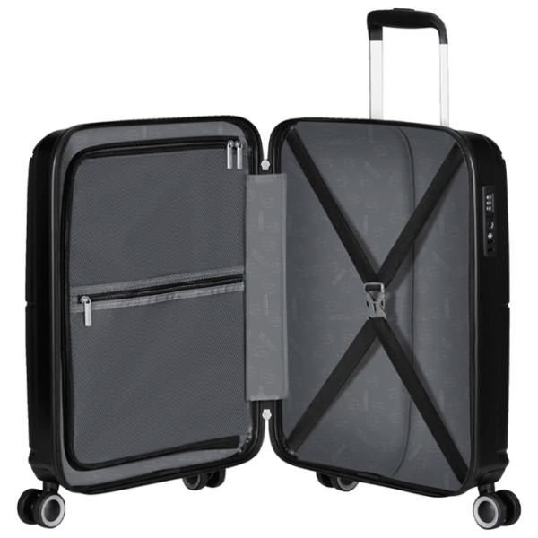 Чемодан American Tourister Geopop Spinner Черный Тень 34л   photo 6