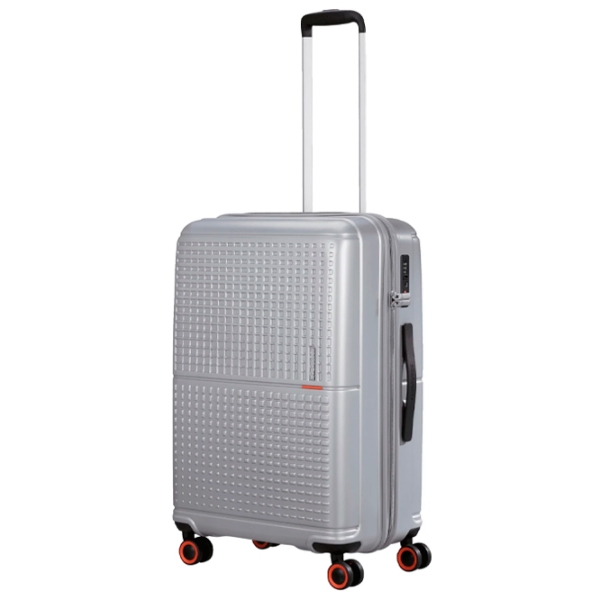 Чемодан American Tourister Geopop Spinner Серебряный Metalic 103л   photo 2