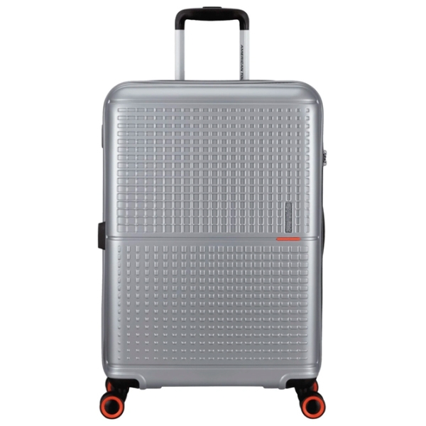 Чемодан American Tourister Geopop Spinner Серебряный Metalic 103л   photo 3