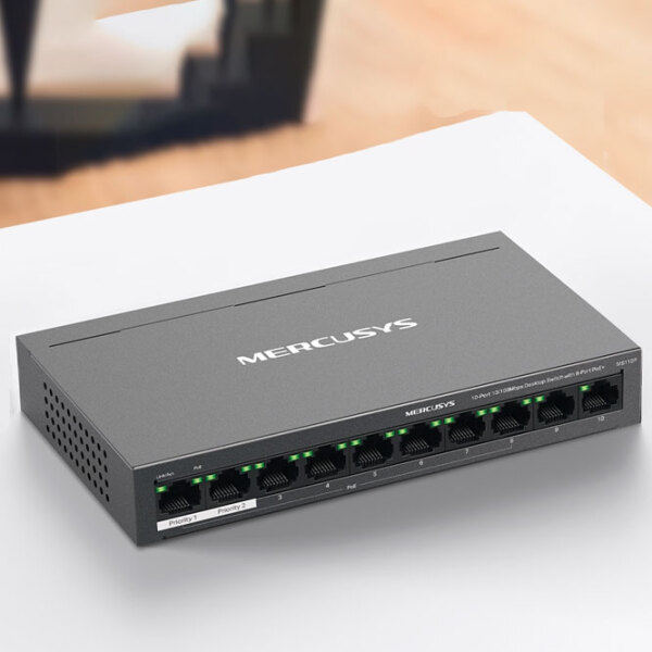 Switch Mercusys MS110P Black 10 Gbit/ s photo 5