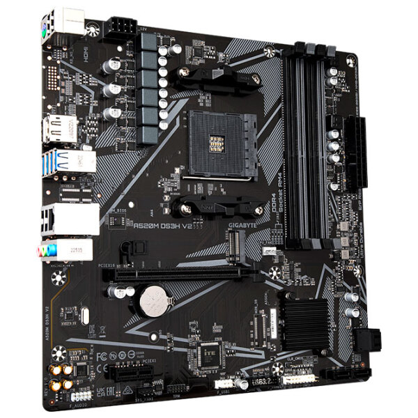Материнская плата Gigabyte A520M DS3H V2 micro ATX  photo 2