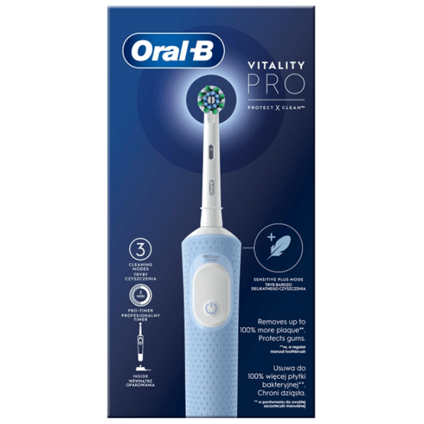 Зубная электрощетка Braun Vitality Pro Protect X Синий  photo 3
