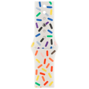 Curelușă Apple Apple Watch Ultra Sport Band White Multicolor Fluoroelastomer, 41 mm