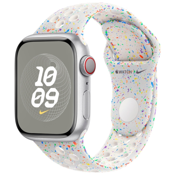 Ремень Apple Apple Watch 9 Nike Sport Band Белый Разноцветный Фторэластомер , 41 мм photo 3
