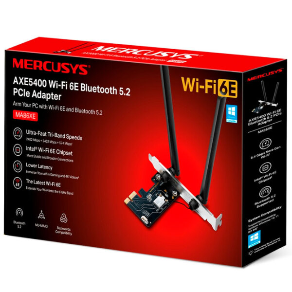 Adaptor de rețea Mercusys MA86XE Black  photo 2