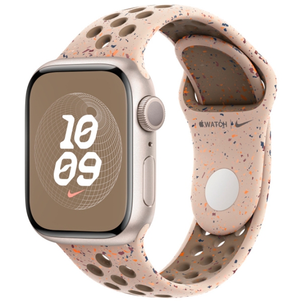 Curelușă Apple Apple Watch 9 Nike Sport Band Brown Desert Stone Fluoroelastomer, 41 mm photo 2