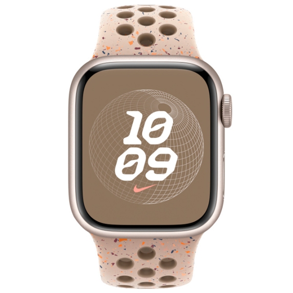 Curelușă Apple Apple Watch 9 Nike Sport Band Brown Desert Stone Fluoroelastomer, 41 mm photo 3