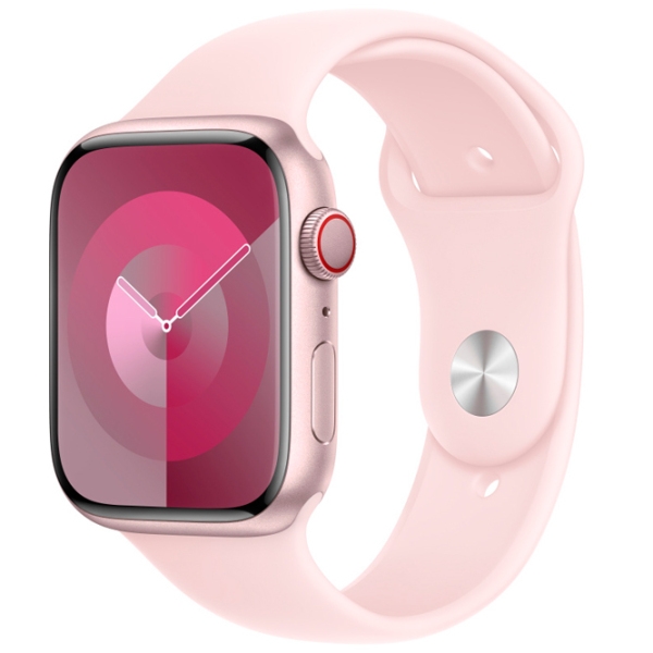Curelușă Apple Apple Watch 9 Sport Band Pink Light Fluoroelastomer, 45 mm photo 2