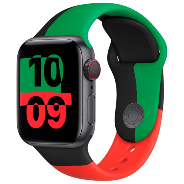 Ремень Apple Apple Watch 9 Sport Band Черный Unity Фторэластомер , 40 мм photo 2