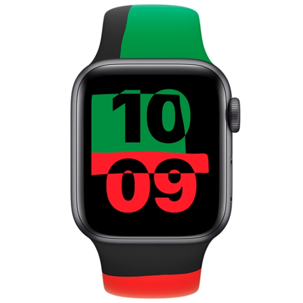 Ремень Apple Apple Watch 9 Sport Band Черный Unity Фторэластомер , 40 мм photo 3
