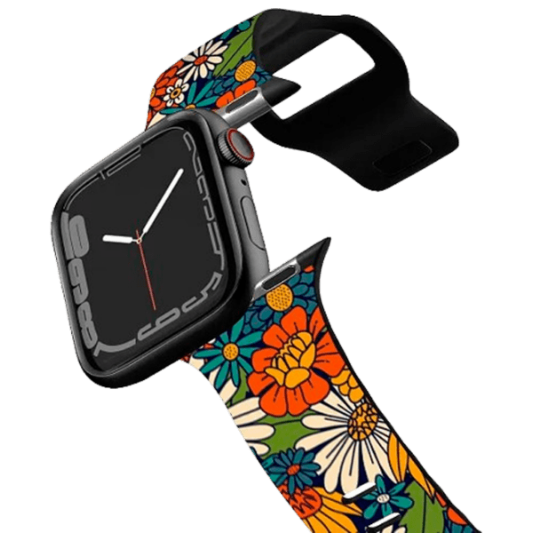 Ремень Apple Watch Ultra 2 Impact Band 70s Retro Floral Черный Разноцветный , 38, 40, 41 мм photo 1