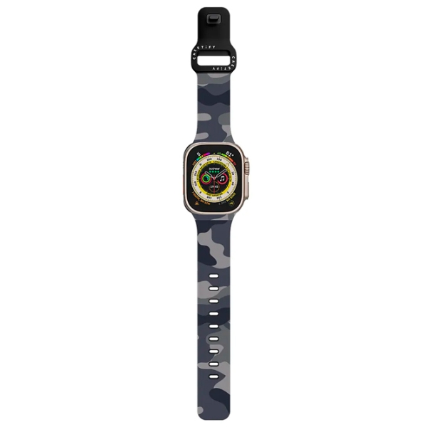 Ремень Apple Watch Ultra 2 Impact Band Camo Blue Grey Черный Синий , 42, 44, 45, 49 мм photo 2