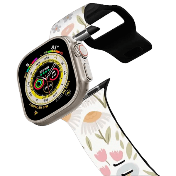 Ремень Apple Watch Ultra 2 Impact Band Eleanor by Ivory Paper Co Черный Разноцветный , 42, 44, 45, 49 мм photo 1