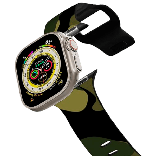 Curelușă Apple Watch Ultra 2 Impact Band Mystic Forest Camo Black Green , 42, 44, 45, 49 mm photo 1