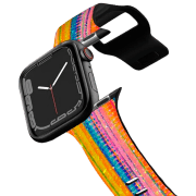 Curelușă Apple Watch Ultra 2 Impact Band Lineation No. 62 by Ingrid Ching Black Multicolor , 38, 40, 41 mm