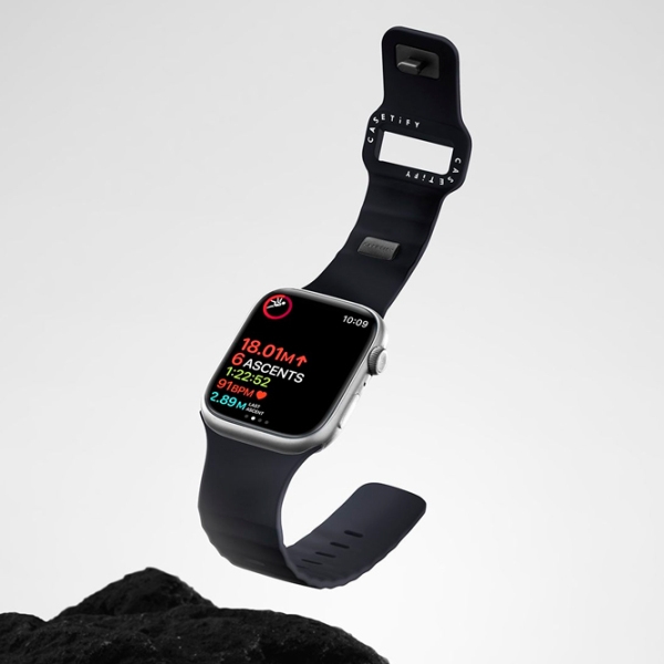 Curelușă Apple Watch Ultra 2 Bounce Band Black Elastomer, 42, 44, 45, 49 mm photo 4