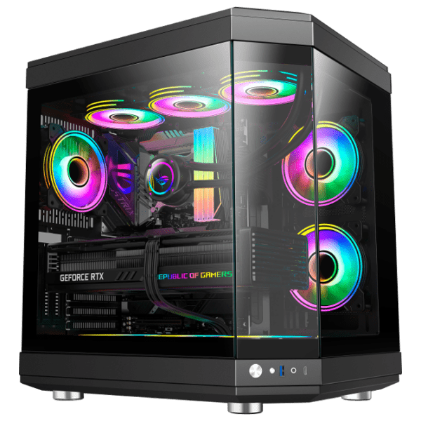 Carcasă Gamemax HYPE Black micro ATX photo 2