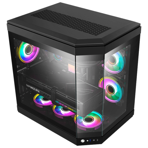 Carcasă Gamemax HYPE Black micro ATX photo 3